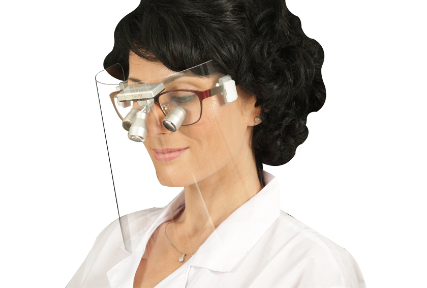 Expanded Field Dental Surgical TTL Loupes and Headlight  2.5x