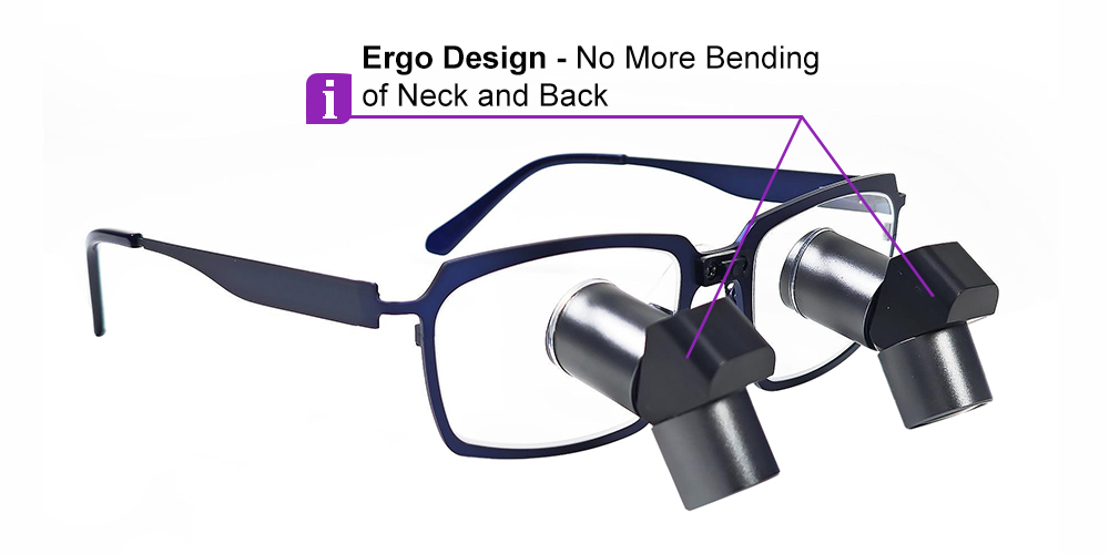 ErgoFusion Prismatic Dental Surgical Loupes  TTL 5.5x