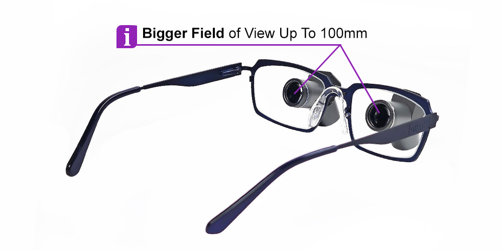 ErgoFusion Prismatic Dental Surgical Loupes  TTL 6.5x