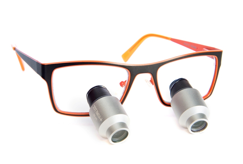 High Power Prismatic Dental Surgical Loupes TTL 5.5x