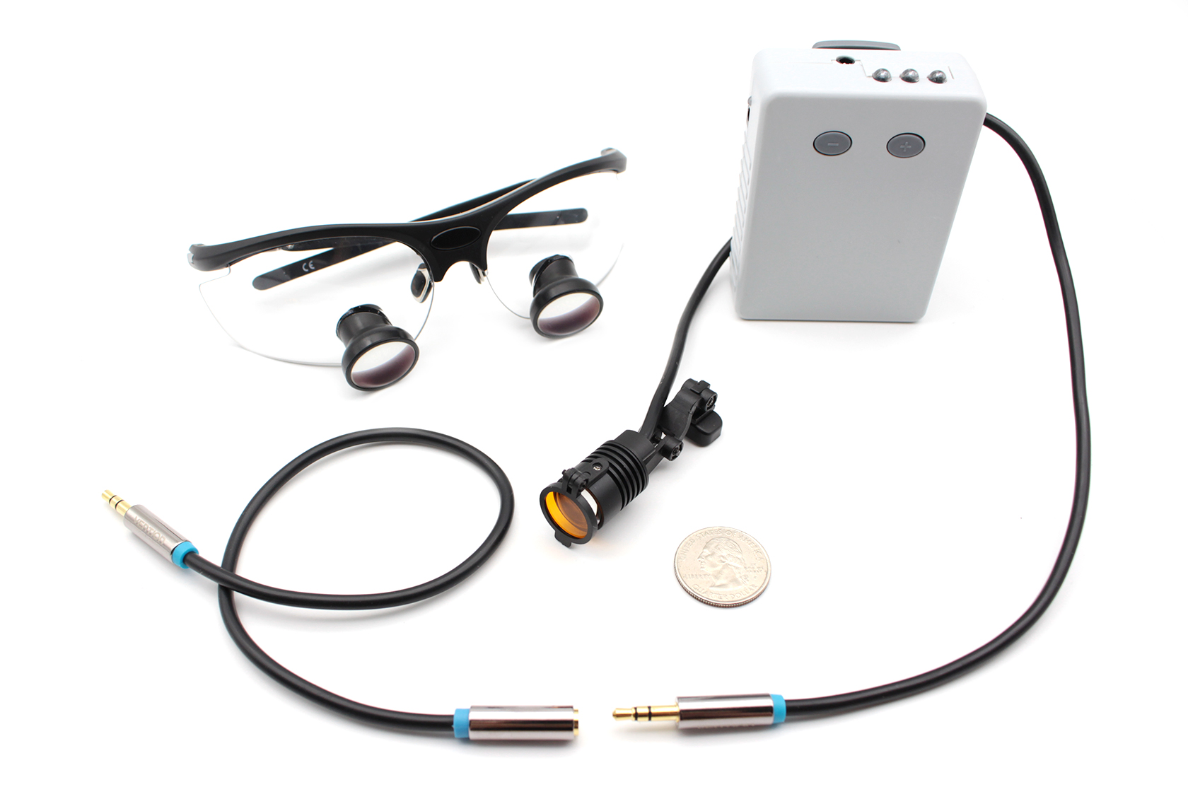 Dental Loupes and Headlight Combo Feather  TTL 3.5x, Save $100