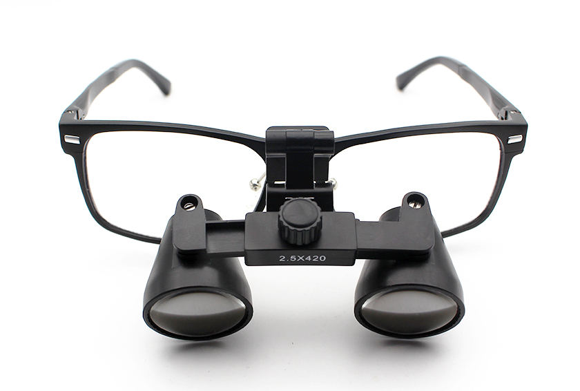 Dental Loupes Titanium Flip-Up 2.0x