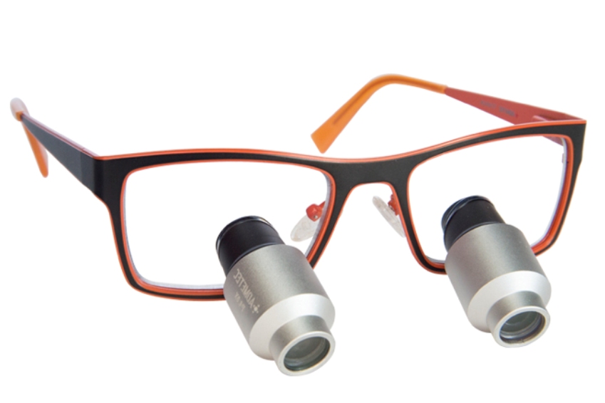 High Power Prismatic Dental Surgical Loupes  TTL 4.0x