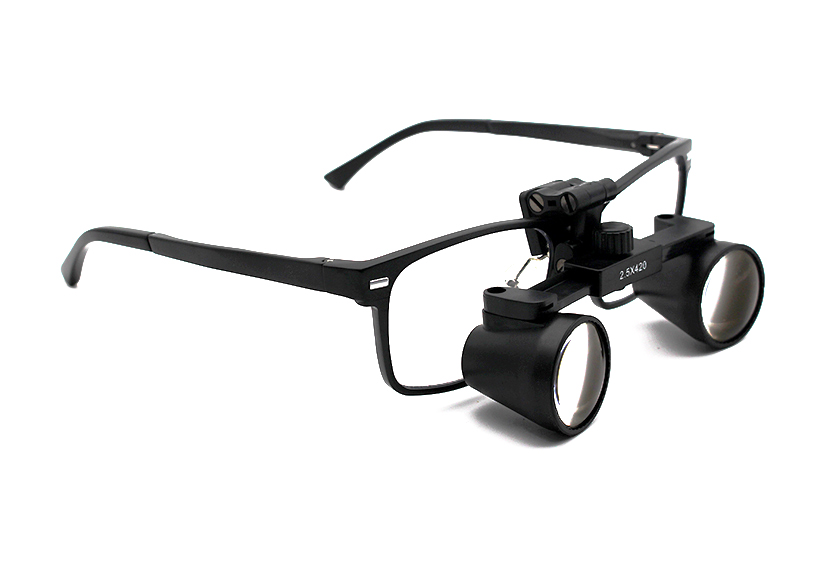 Dental Loupes Titanium Flip-Up 2.0x