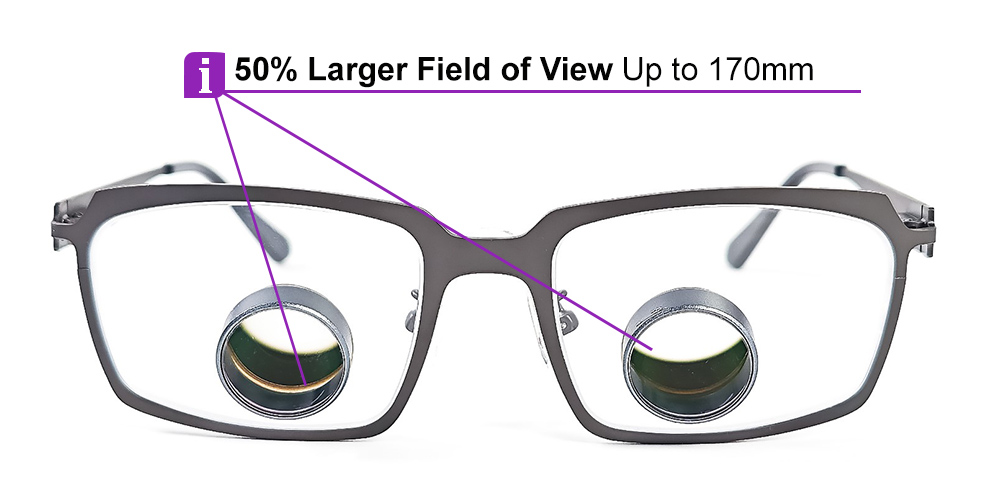 Ultra View Mini Dental Surgical TTL Loupes 3.0x | Super Light | Large Field