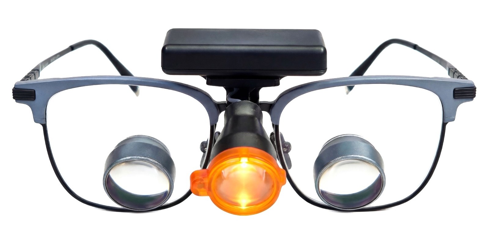 A Dental Loupe with Wireless Headlight